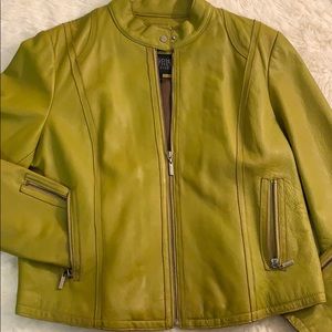 Wilson’s Leather Pea Green Pelle Jacket -Brand New